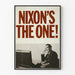 Vintage Nixon's The One -juliste retroseinän koristeeksi