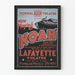 Vintage juliste Noahin näytöksestä Lafayette-teatterissa