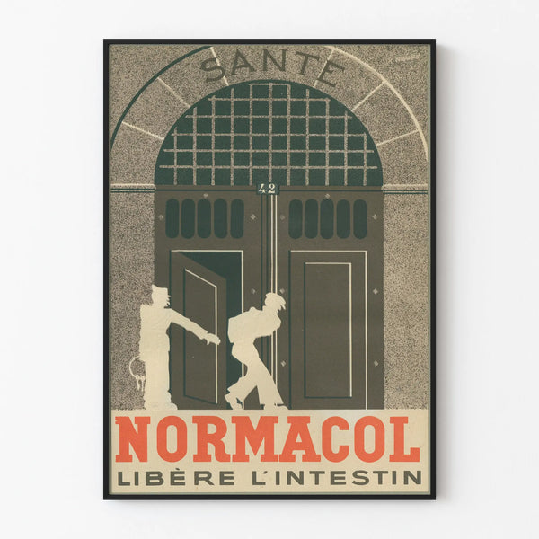 Vintage Normacol Santé - Julisteen seinäkoristelu retro