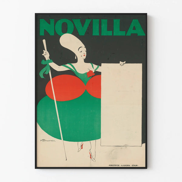 Vintage Novilla -juliste ainutlaatuiseen seinäkoristukseen