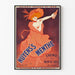 Vintagejuliste Nuyens's Menthe - Crème de Menthe Rose vanha mainos