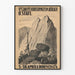 Vintage juliste Slovakian museon näyttelystä O. Stafl