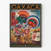 Vintage Juliste Oaxaca Meksiko - Väriä Täynnä Seinän Koristetta