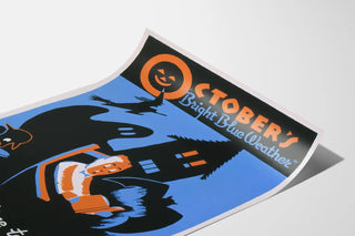Vintage Halloween-luettelo lokakuussa - Seinäsisustus lukemiseen