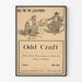 Vintage juliste Odd Craft W. W. Jacobsilta, Will Owenin kuvittamana