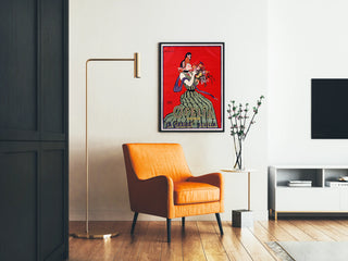 Vintage juliste Ofelia Perfumeria La Giralda Sevillan seinäkoriste