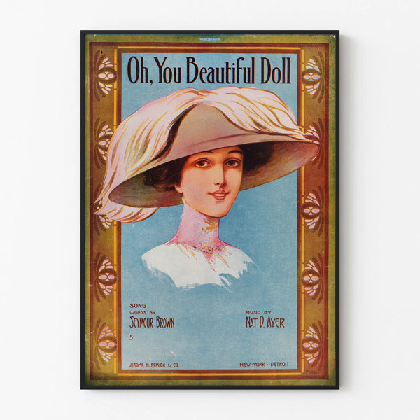 Vintage Juliste Oh, You Beautiful Doll - Retro Tyylikkyyden Muotokuva