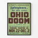 Vintage-teatteri Ohio Doom - Juliste retroseinälle sisustukseen