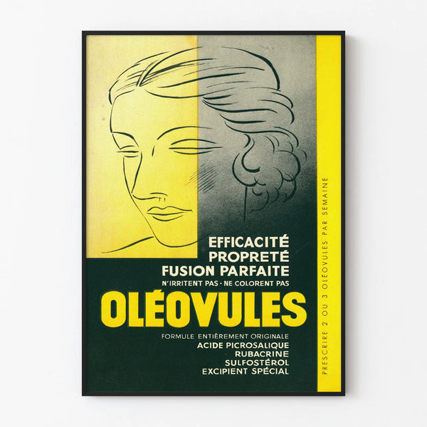Vintage Juliste Oléovules - Retroseinustaan sisustukseen