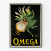 Vintage Omega taskukellojuliste seinäkoriste