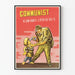 Vintagemainen anti-kommunistinen propagandajuliste