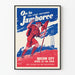 Vintage juliste Poikien Partiojohtajien Ensimmäinen Jamboree Kansallinen 1954
