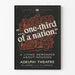 Vintage juliste 'One Third of a Nation' - teatteriseinäkoristelu Amerikkalainen teatteri