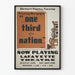 Vintage-teatterijuliste Detroit Federal - Kolmasosa kansakunnasta