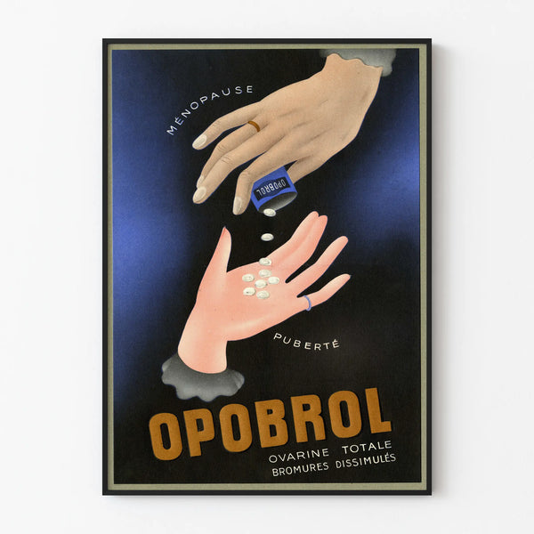 Vintagejuliste Opobrol - Art Deco -seinäkoriste