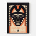 Koristejuliste Afrikkalainen maski vintage 1925 - Art Deco -tyyli