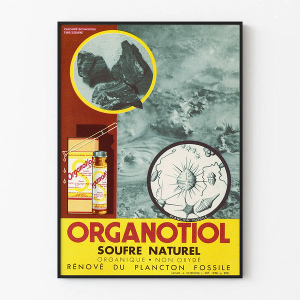 Vintage Juliste Organotiol Rikkidioksidi Luonnollinen Seinän koristelu Tieteellinen