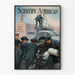 Vintage juliste Scientific American - Sotilaallinen rannikkopuolustus