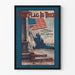 Vintage Juliste Our Flag Is There amerikkalaisella lipulla