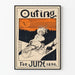 Vintage juliste Outing Bicycle kesäkuu 1896