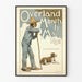Vintage juliste Overland Monthly toukokuu 1895 - historiallinen seinäkoriste