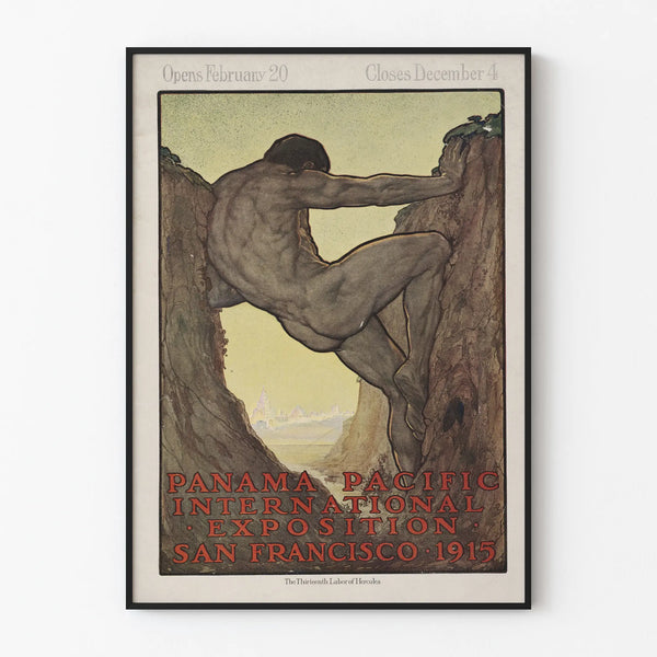 Vintage Panama Pacific -kansainvälinen näyttely 1915 San Francisco -juliste