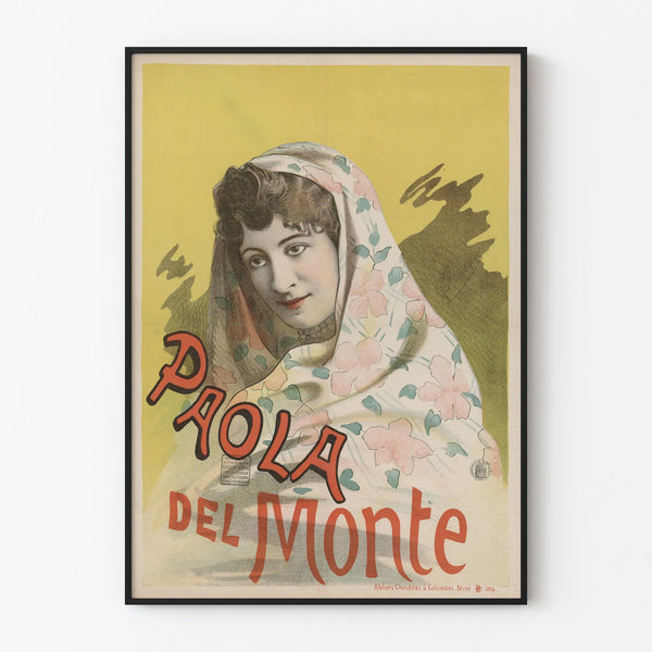 Vintage juliste Paola del Monte - Taiteellinen seinäkoristelu