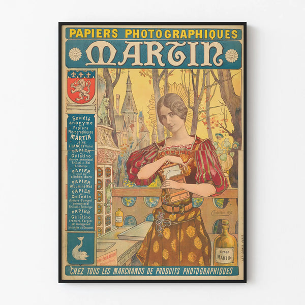 Vintage juliste Papiers Photographiques Martin