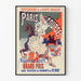 Vintage Juliste Pariisin kilpailut, hevosurheilurata, Porte Maillot