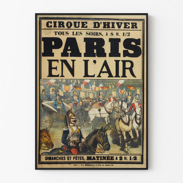 Vintage juliste Cirque d'Hiver Paris en l'Air