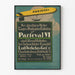 Vintage juliste seinäkoriste Parseval VI ilmalaiva