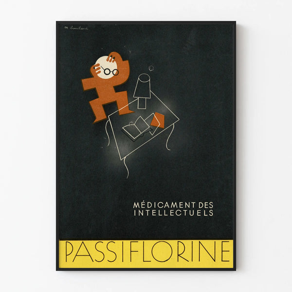 Vintage juliste Passiflorine Älykköjen lääke