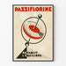 Vintagejuliste Passiflorine palauttaa tasapainon - graafinen seinäkoriste