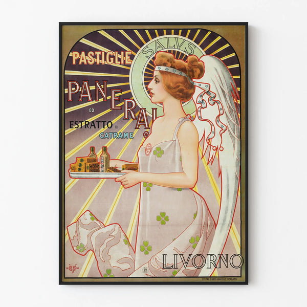 Vintage Juliste Pastiglie Paneraj - Italialainen Seinäsisustus