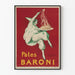 Vintage juliste Pâtes Baroni 1921 seinäkoristelu keittiöön