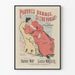 Vintagejuliste 'Pauvres Hommes, Si L'on Voulait' - Retroseinän koristelu