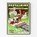 Vintage juliste Peptalmine - Retro seinäkoriste terveyteen ja hyvinvointiin