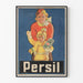 Vintage Persil lasten talvinen juliste seinäkoriste
