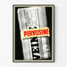 Vintage mainosjuliste Pervosine-lehdestä, taiteltu