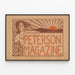 Vintage Peterson-lehti juliste - Retro seinäkoriste — kehystetty taideteos seinällä