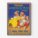 Pfundsin vintage juliste kondensoitua maitoa lasten kanssa