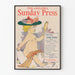 Vintage Philadelphia Sunnuntai-lehti Pääsiäis-erikoisjuliste