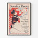 Vintage Philadelphia Sunnuntai Lehti 1896 - Isänmaallinen Seinäkäsittely