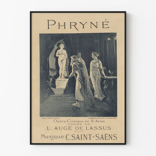 Vintagejuliste Phrynè - C. Saint-Saënsin komediateatteri