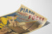 Vintagejuliste Focké pianoiden kultamitali Pariisi 1889