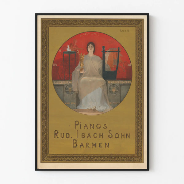 Vintage juliste pianos Rud. Ibach Sohn Barmen