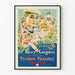 Vintagejuliste Picking Peaches Harry Langdonin ja 1920-luvun kylpijöiden kanssa