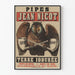 Vintage juliste Pipes Jean Nicot Iodidattu maa-alue seinäkoristelu varten