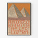 Vintage juliste koristeellinen pyramidit Buchdruckerei Keller Luzern
