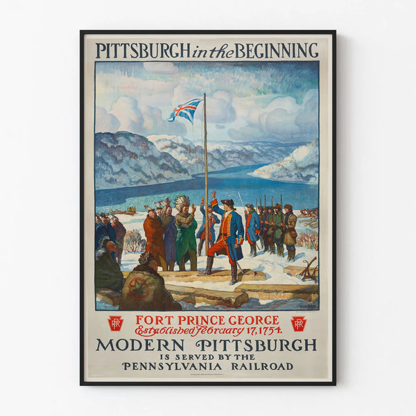 Vintage Pittsburgh -juliste alussa - historiallinen seinäkoriste